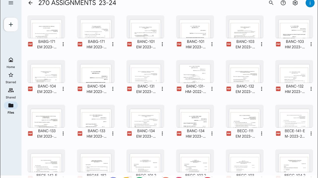 IGNOU ASSIGNMENT 2023-2024 