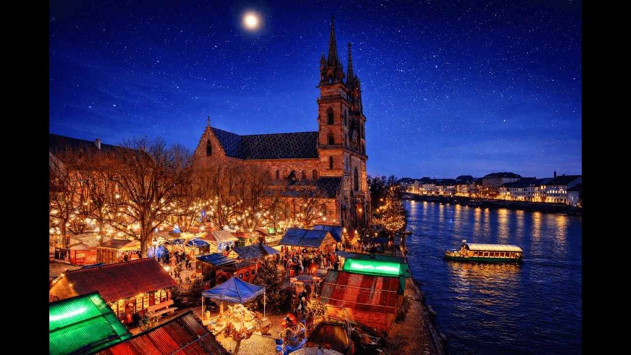 Christmas in Switzerland 2025 🇨🇭 Most Beautiful Christmas Market | 1 Hour 4K ASMR Walking Tour 