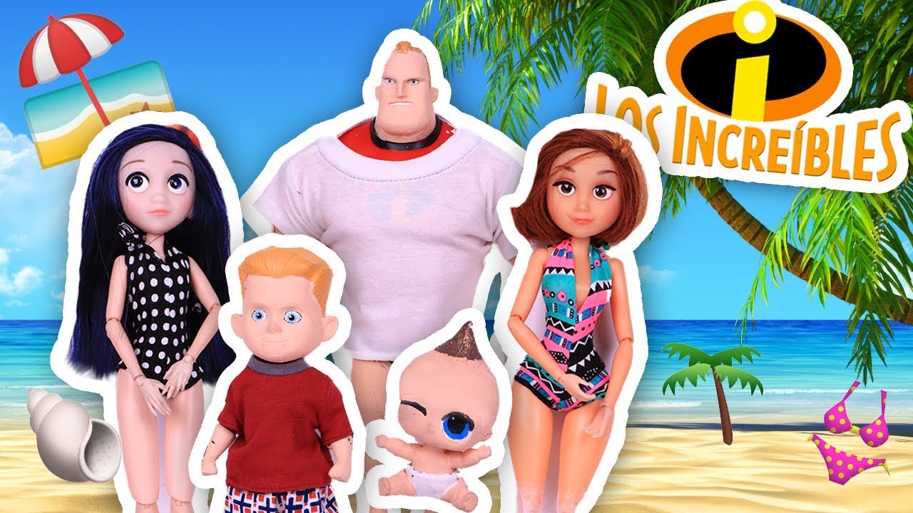 ⚡️Los INCREÍBLES de VACACIONES en la PLAYA 🌅SIRENA los ATACA 💥- Juguetes Fantásticos