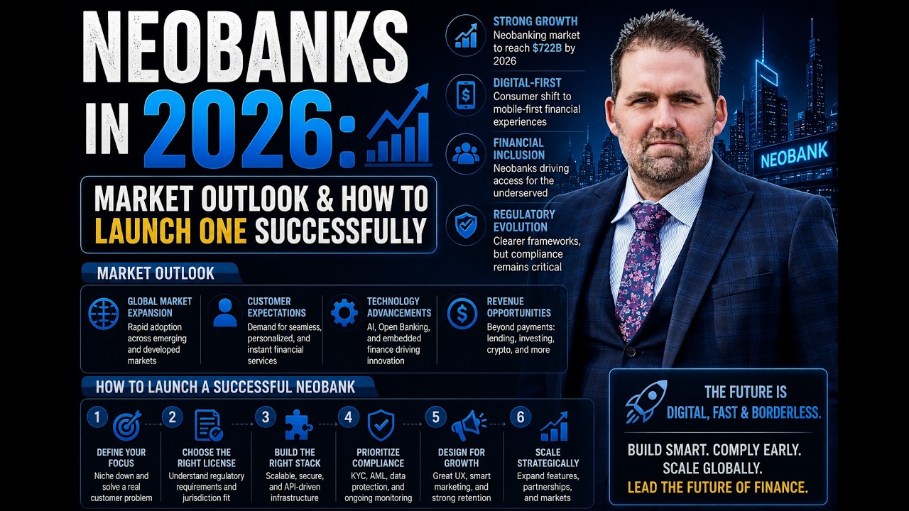Neobanks in 2026: Market Outlook & How to Launch One Successfully | Adam Tracy