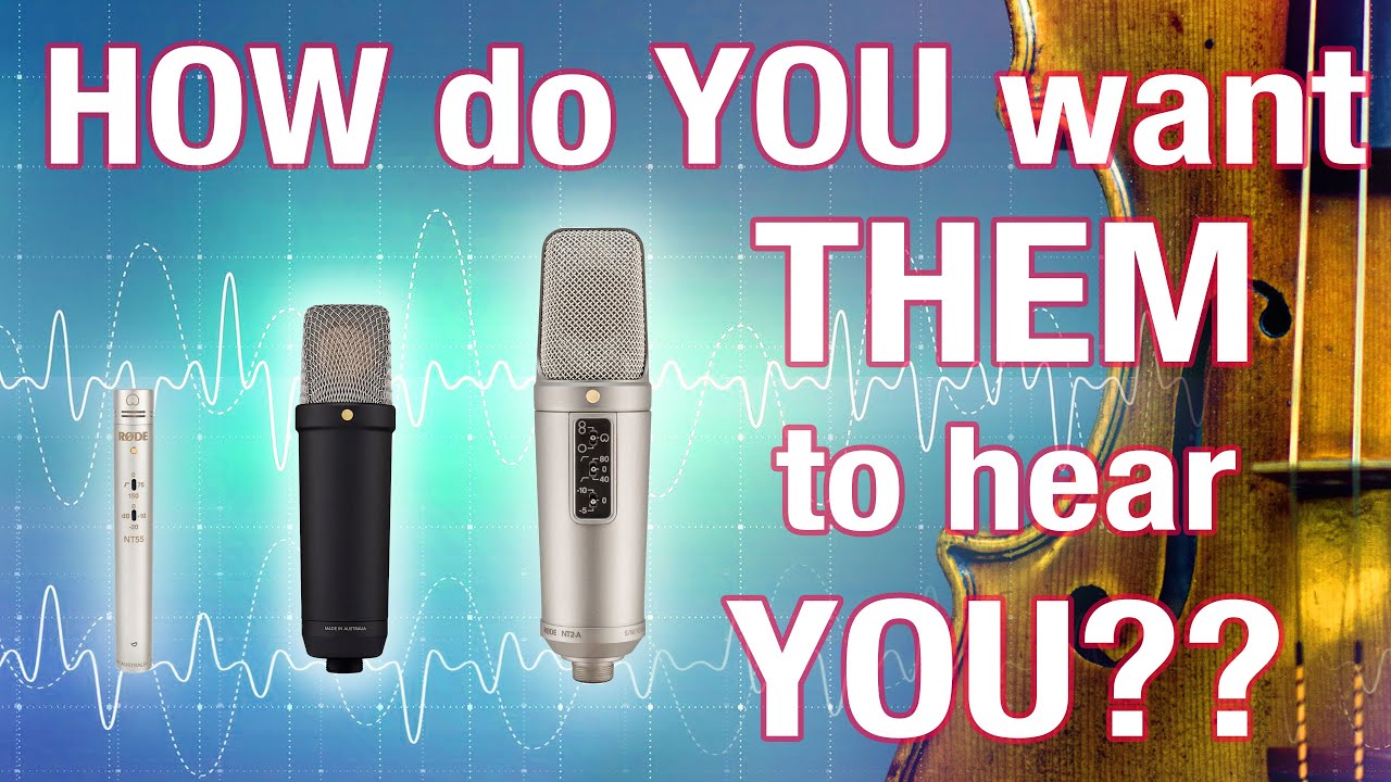 How to PROPERLY record your violin: three high end microphones for Violin compared!! Rode NT1 NT2-A
