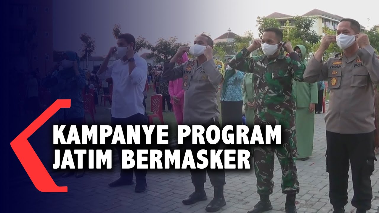 Forkopimda Kota Kediri Kampanyekan Program Jatim Bermasker
