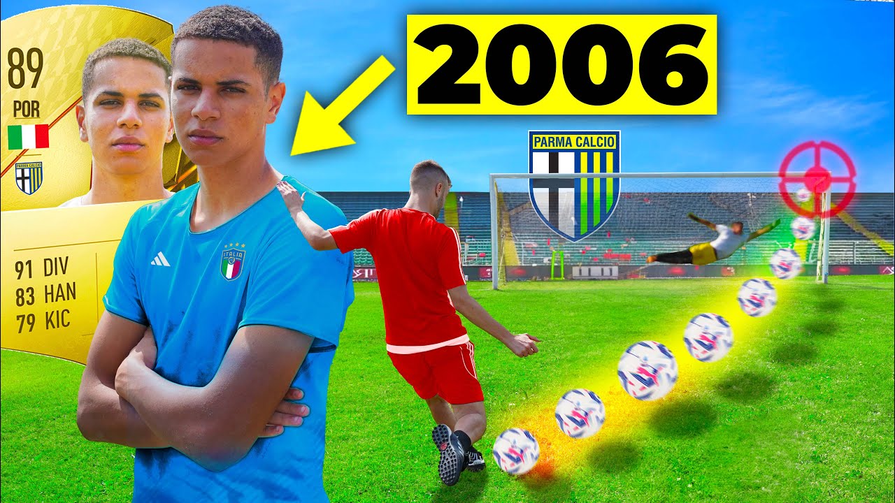 ⚽️🧤Ho sfidato il PORTIERE della NAZIONALE e del PARMA U18 nella VITA REALE (2006 fortissimo)
