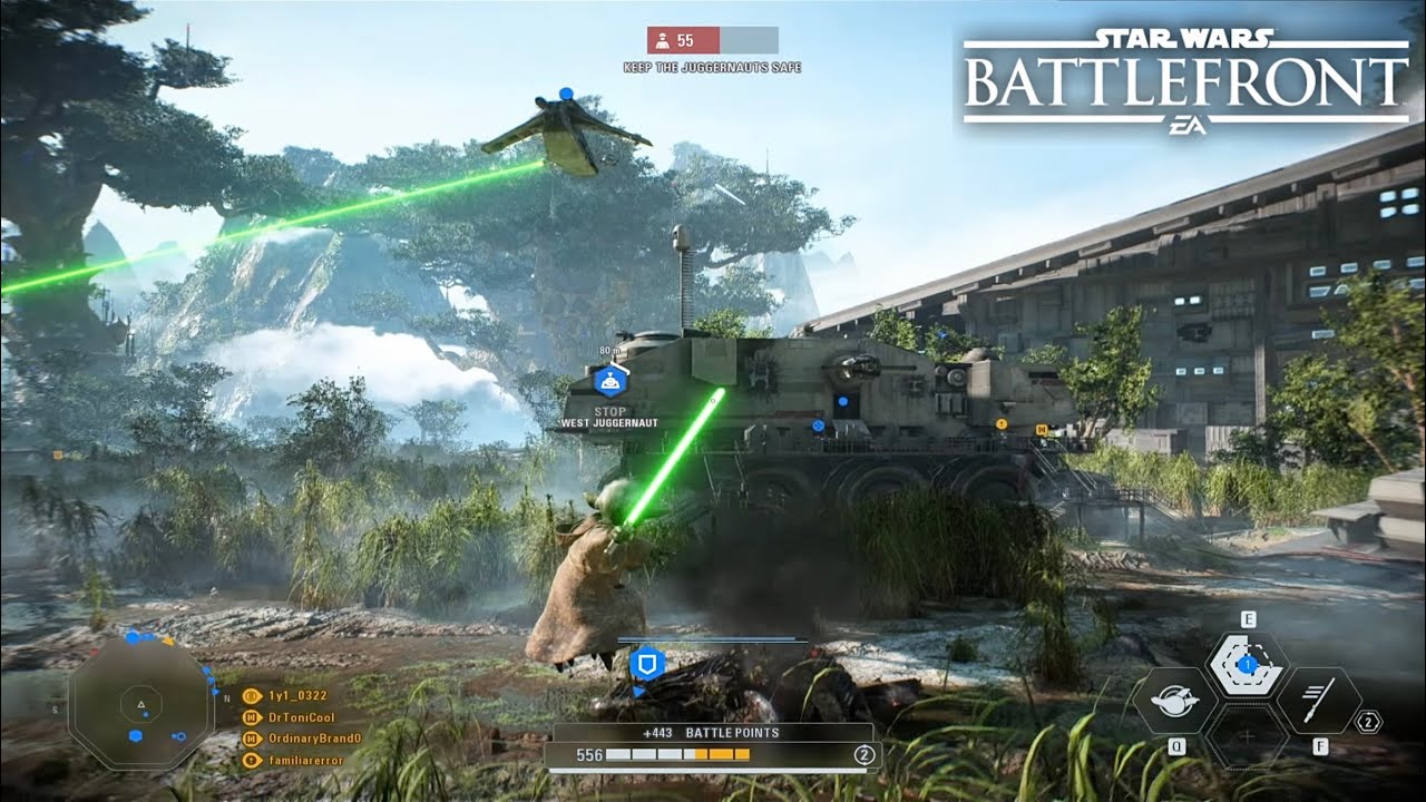 Star Wars Battlefront 2: Galactic Assault Gameplay | Kashyyyk