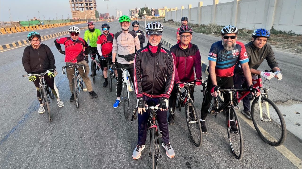 Group ride with cycling fam 