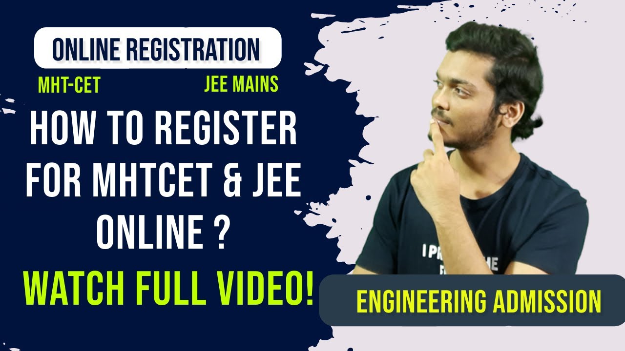 How To Register For Engineering Admission 2021 | MHT CET 2021 | Engineering Registration Process