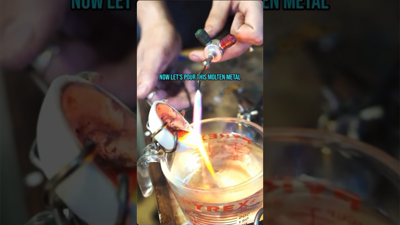 #MaxwellTheJeweler showing how to take 10k gold and turn it into 14k gold‼️ #JewelryMaking #Smelting