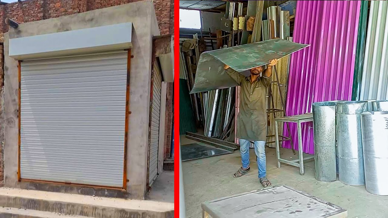 How To Make Rolling Shop Shutter | Secure Your Shop Process