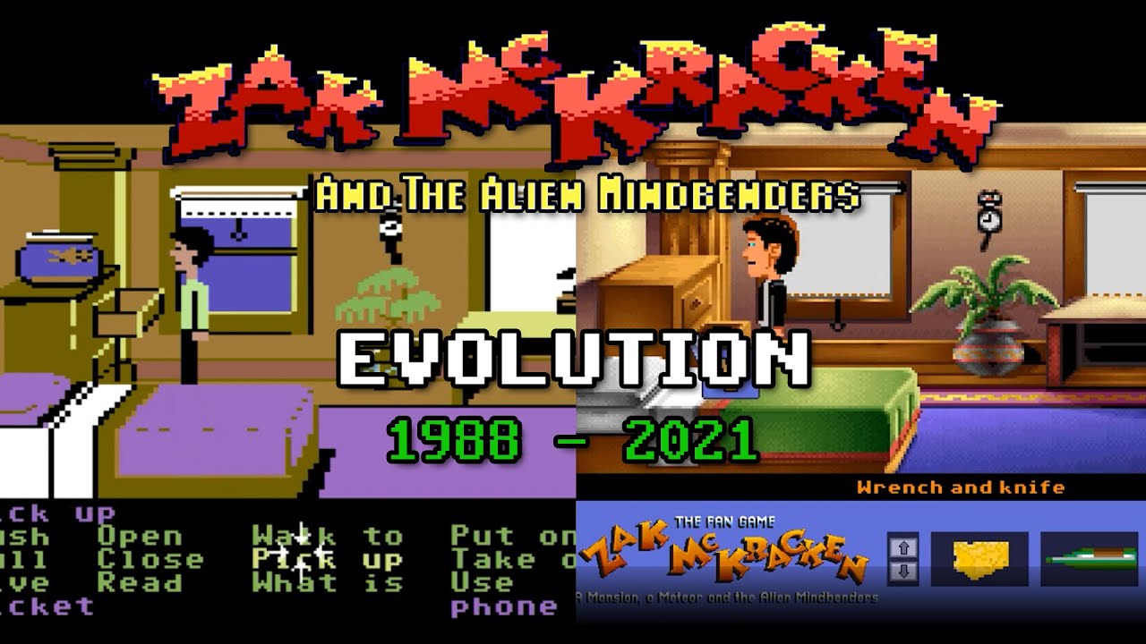 Evolution of Zak McKracken and the Alien Mindbenders (1988 - 2021) by LucasArts - comparison history