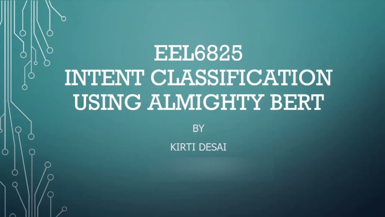 Intent Classification using almighty BERT