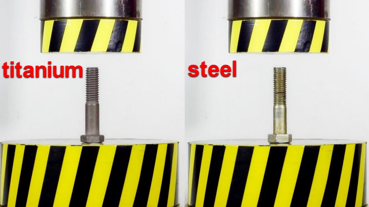 HYDRAULIC PRESS VS TITANIUM BOLT burst test