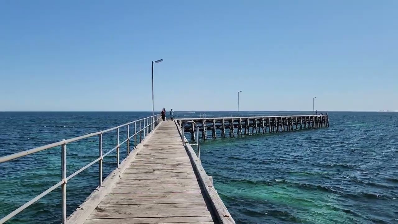 Moonta Bay Town in South Australia.