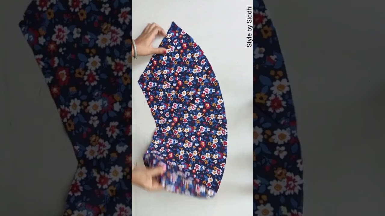 baby square frock cutting and sittiching