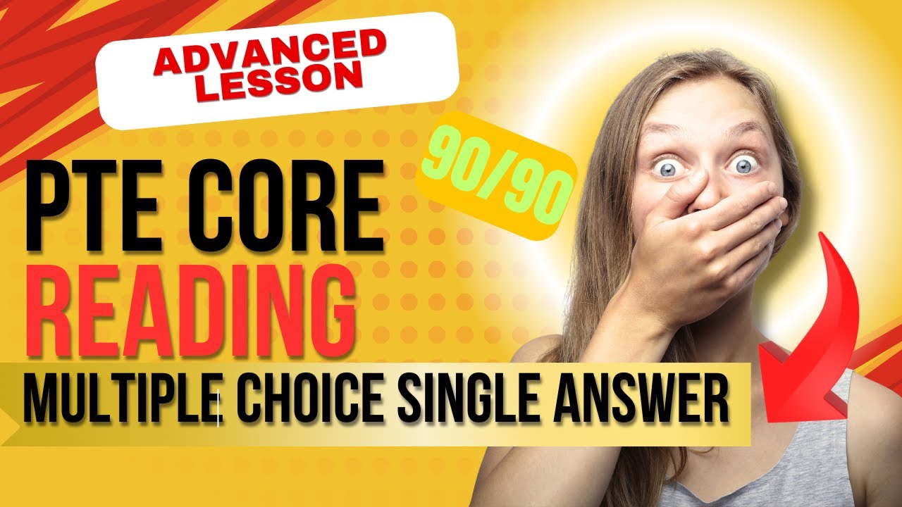 PTE Core Multiple Choice Single Answer: Strategy + What You Should Do!