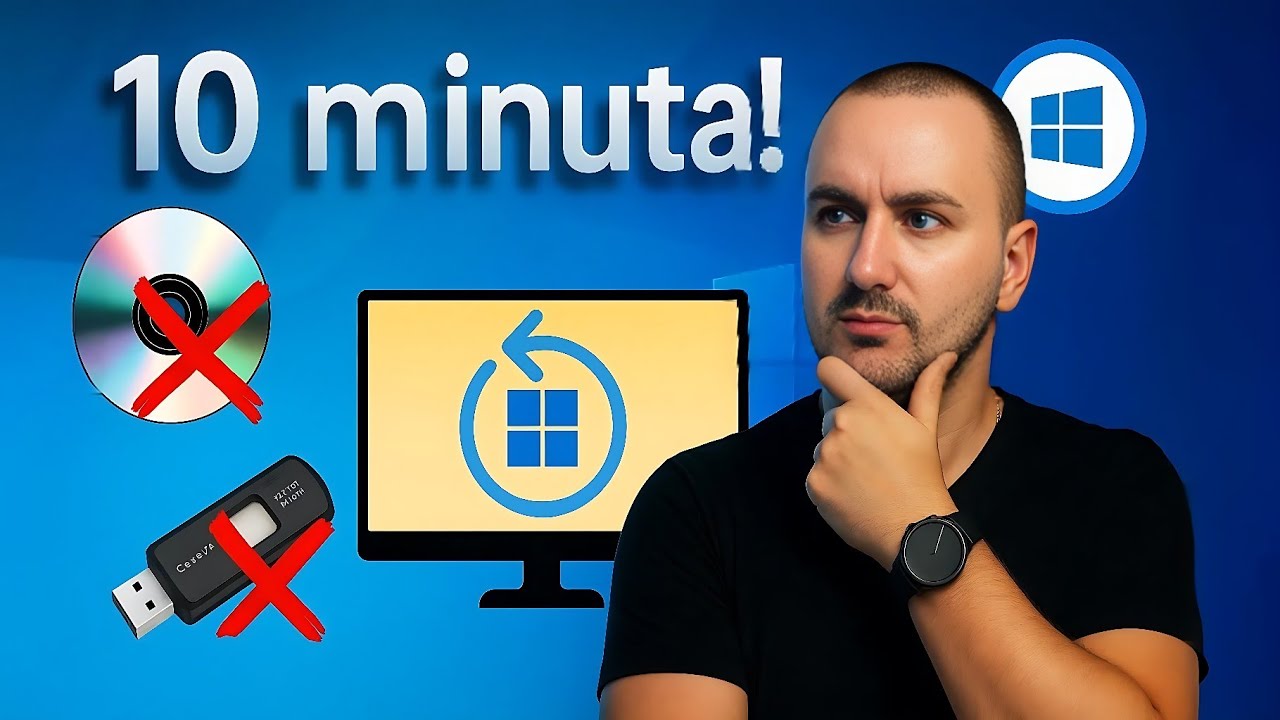 Windows reinstalacija bez CD/USB! Najlakši način - Win10/Win11