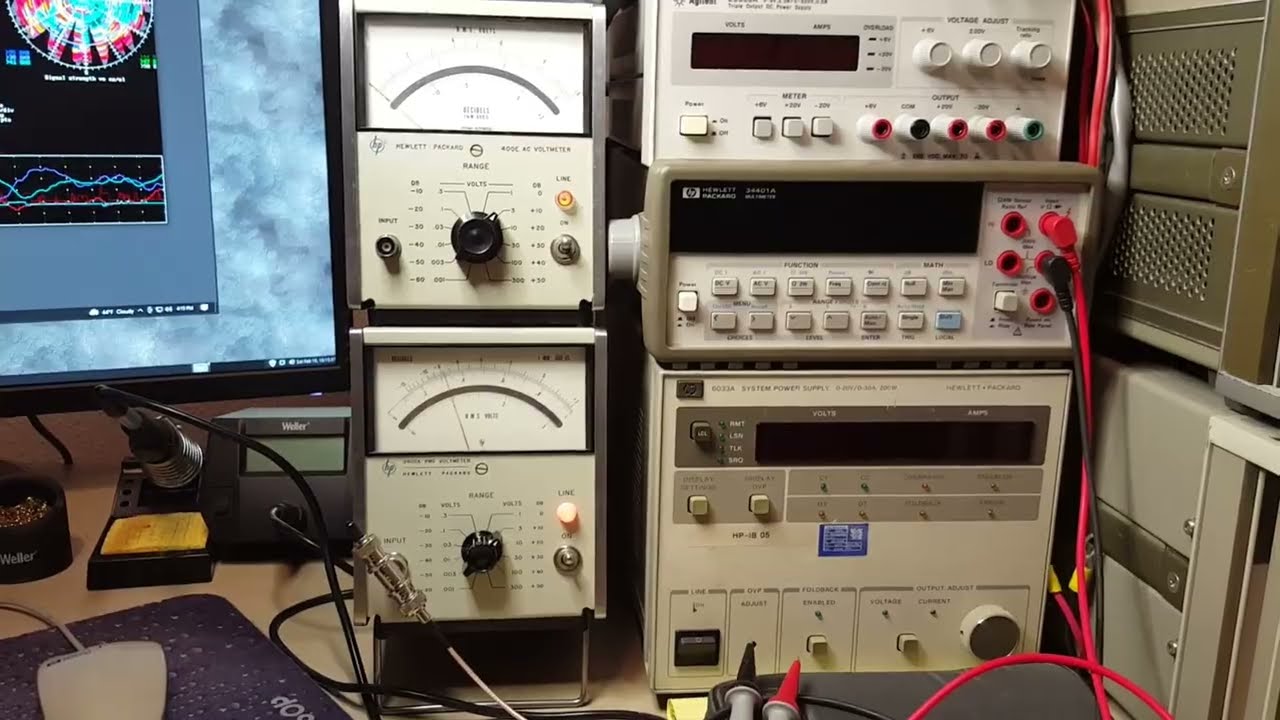 HP 3400A vs HP 400E AC RMS Volt Meters