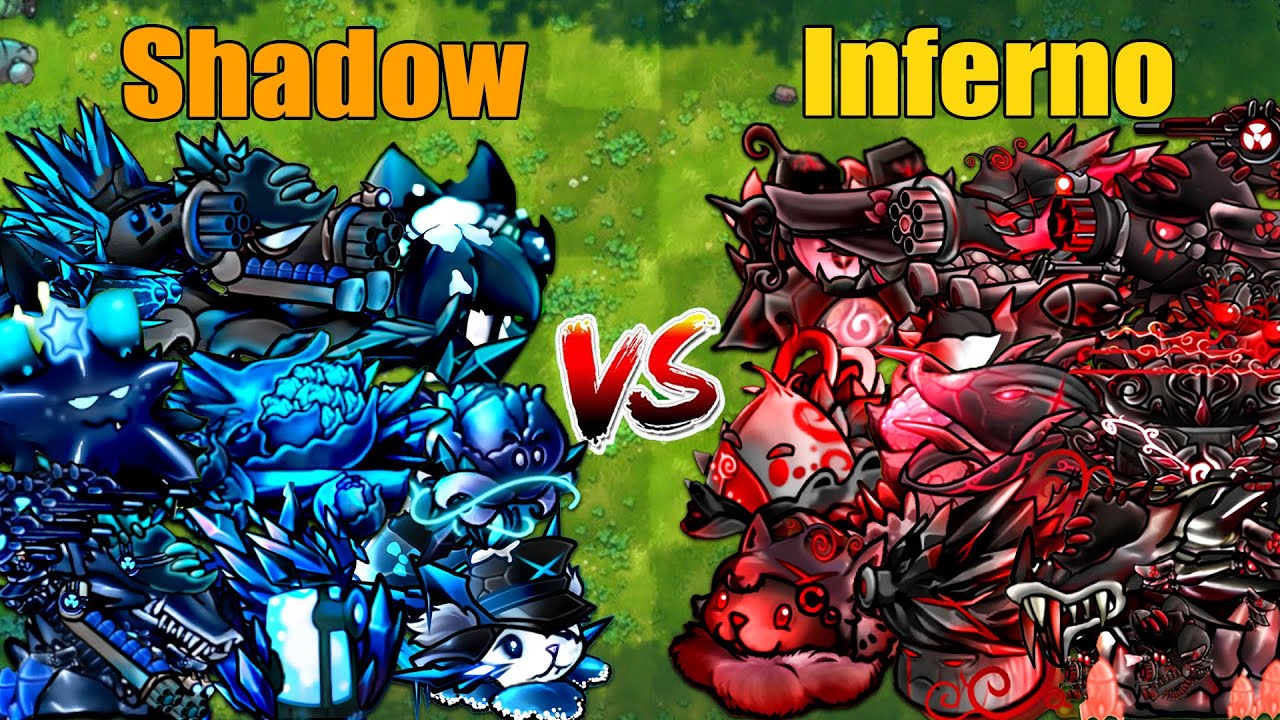 PVZ 1 Fusion 3.3 Challenge!! Team Shadow VS Team Inferno VS 300 Zombie Random - Who Will Win?