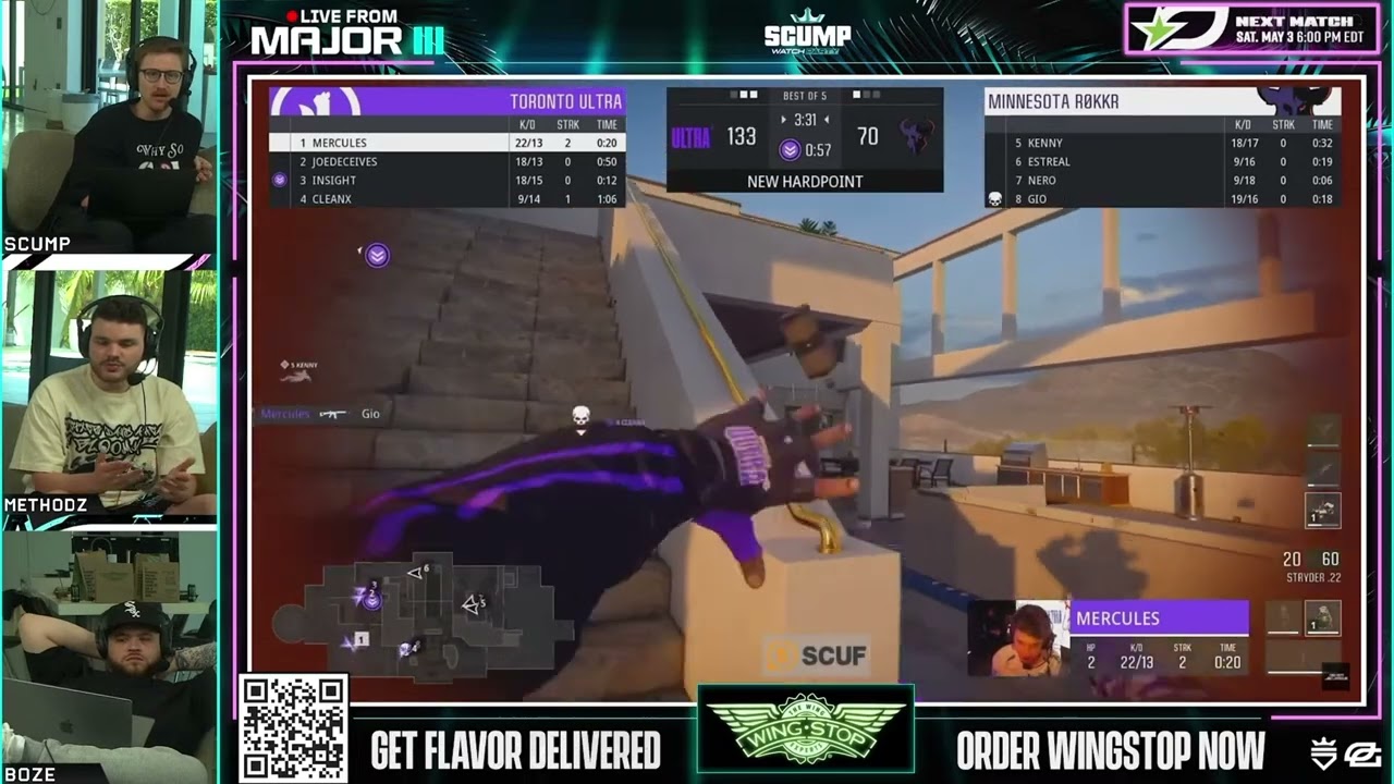 Scump Reacts to New CDL Player Mercules DOING IT ALL for Ultra & Sending Kenny Home!
