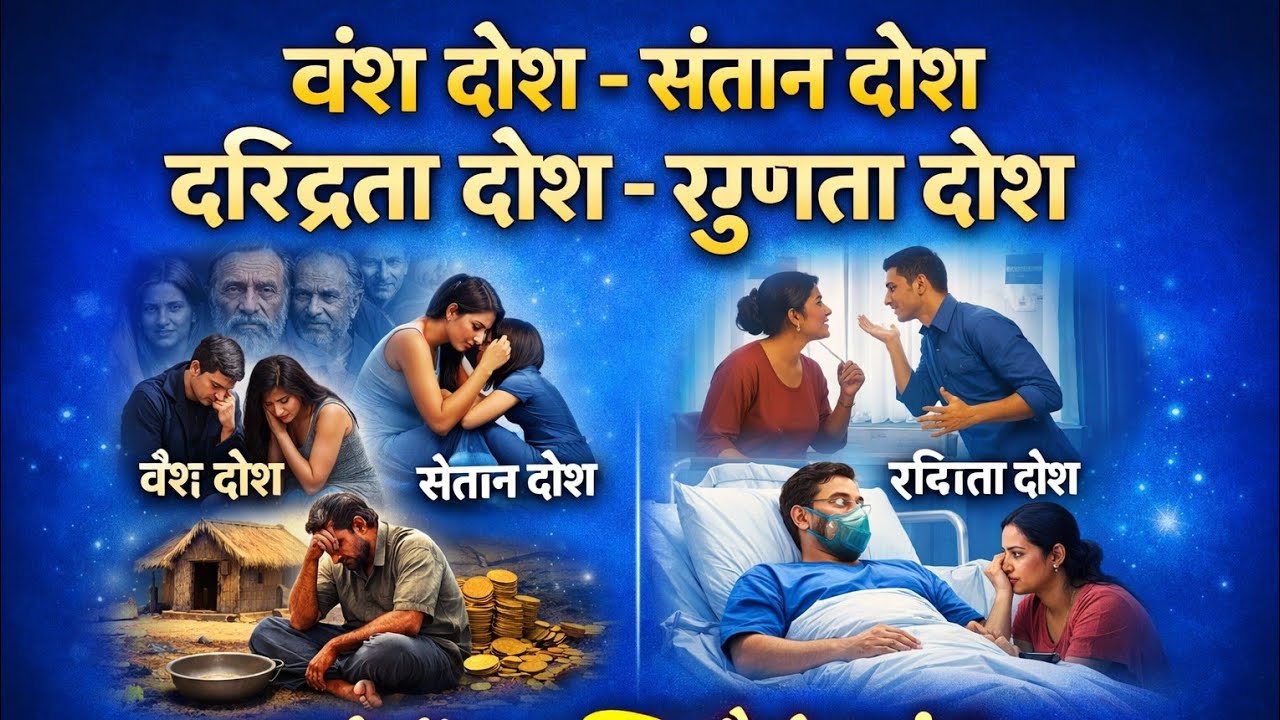 वंश दोष #संतान दोष #दरिद्रता #रुग्णता दोष क्यूं होता है Vansh dosh,daridrta dosh santaan दोष