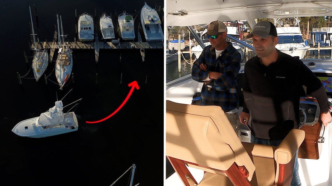 I Attempted to Dock Our Large Sport Boat 9 Times...It Was a Struggle