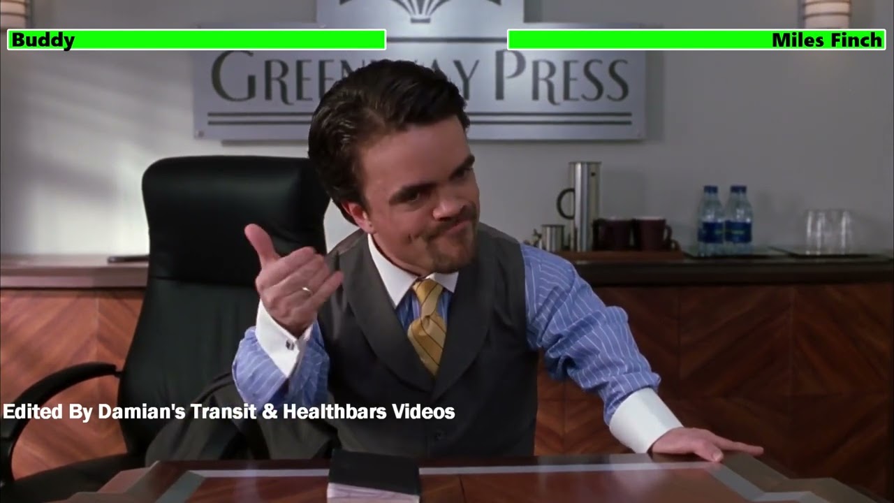 Buddy vs. Miles Finch with healthbars (Christmas Day Special)