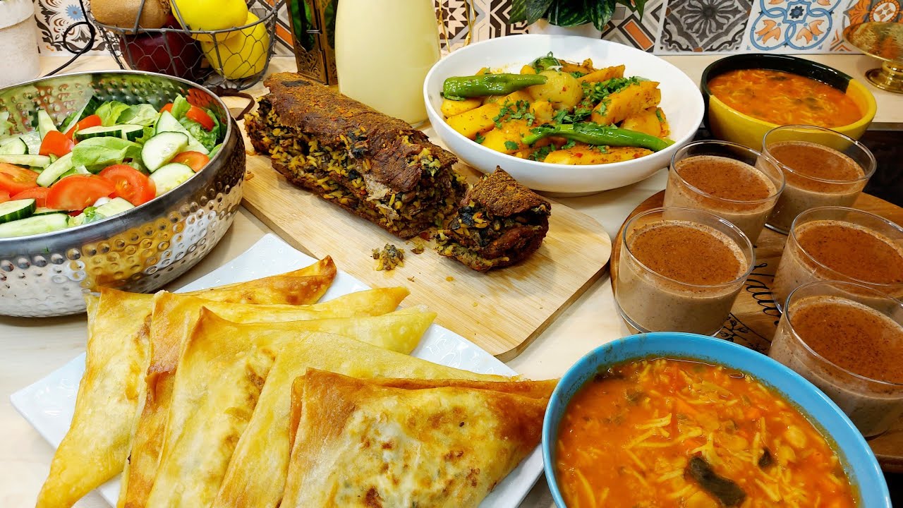 الدبارة السابعة في رمضان🌙لحمة محشية/حلالم مدبشة/سيتروناد🍋بطاطا في الكوشة/بوزة بوفريوة/بريك/سلاطة