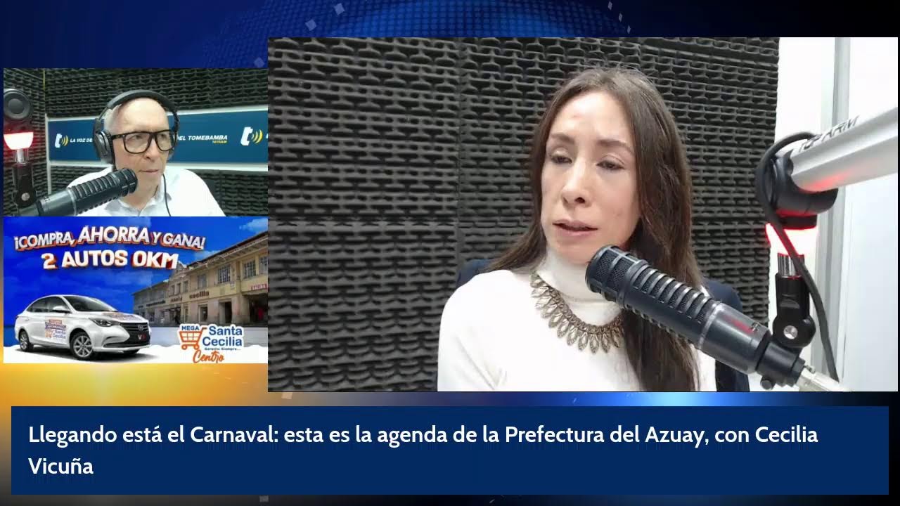 Llegando está el Carnaval: esta es la agenda de la Prefectura del Azuay, con Cecilia Vicuña.
