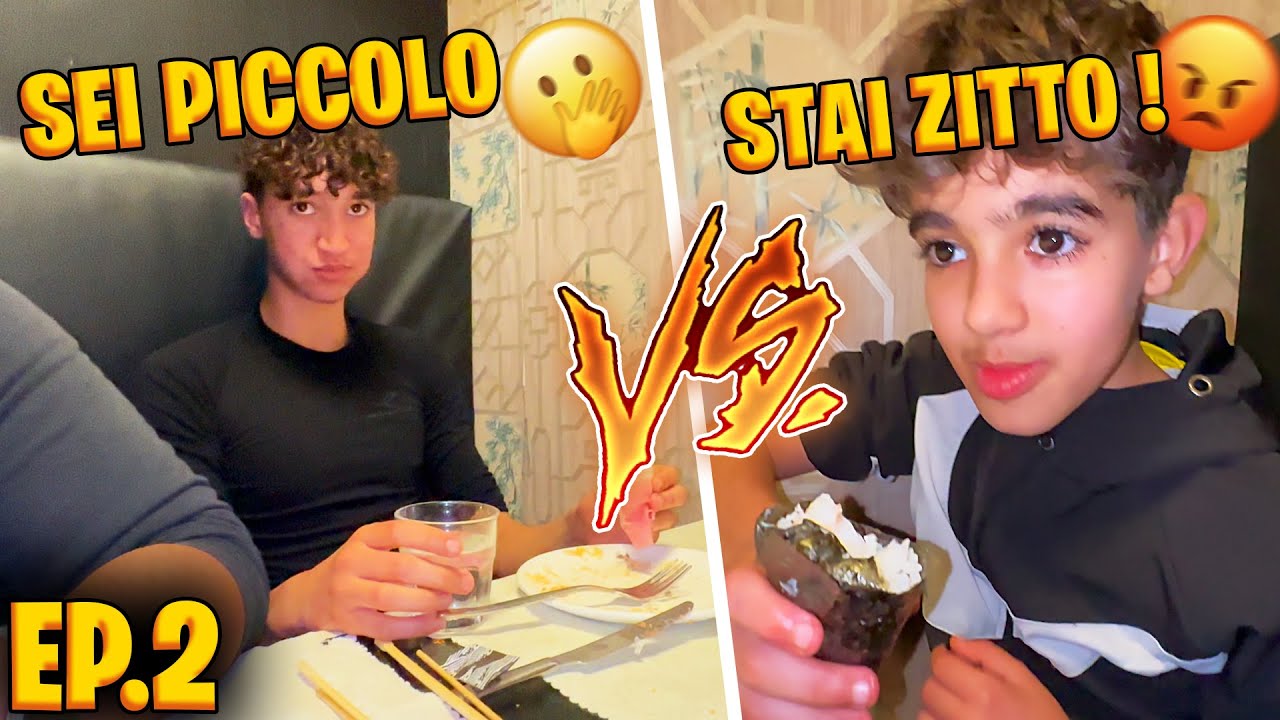 MARANZA SFIDA il MINI ZBLITO al SUSHI 🍣 FINITO MALE 😱😂 ep.2
