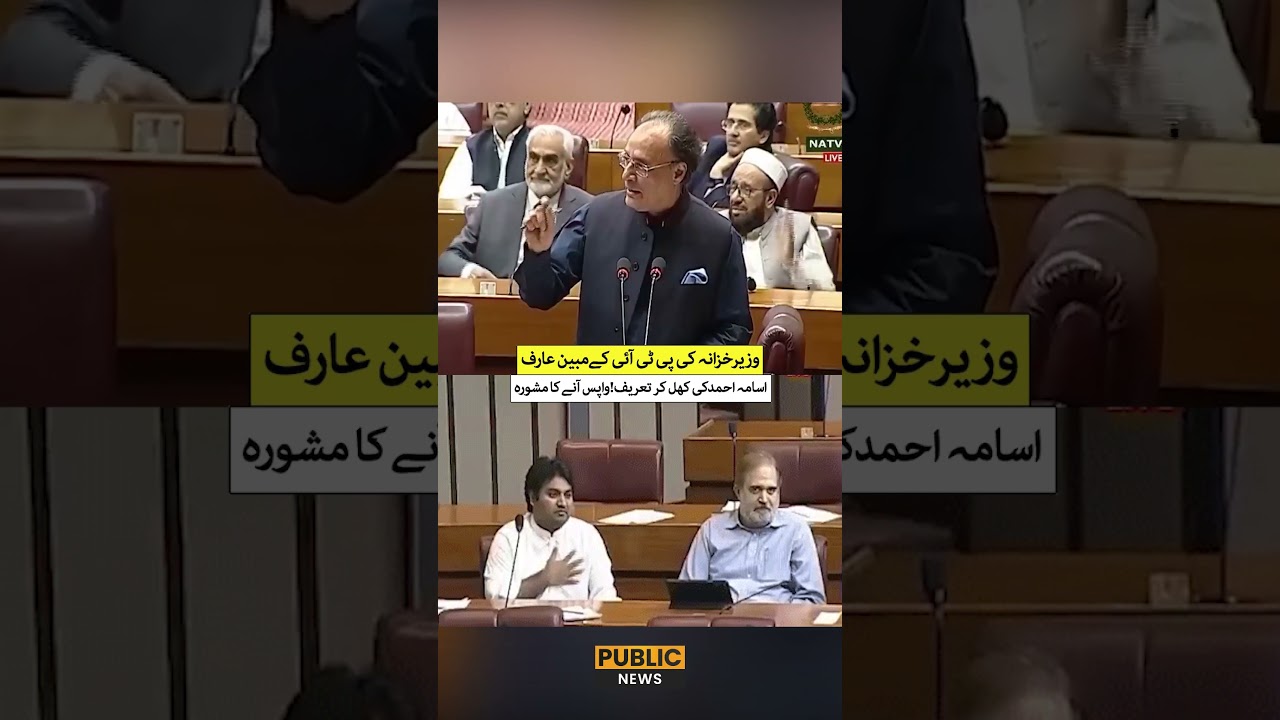 Finance Minister Praises PTI's Mobeen Arif & Usama Ahmad! Urges Them to Return | Public News
