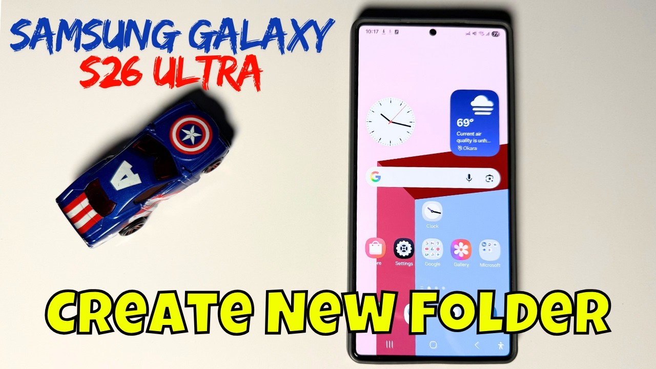 Создание новой папки на Samsung Galaxy S26 Ultra / Как создать новую папку / Настройки новой папки