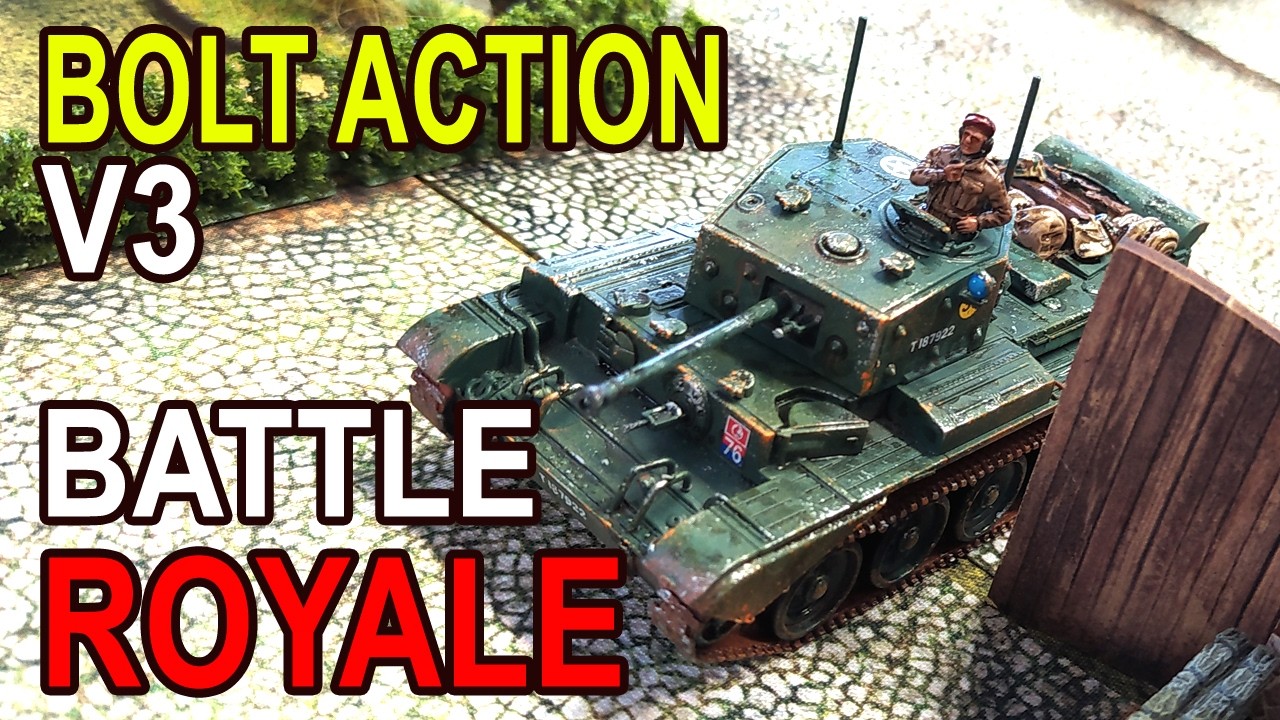 Brititsh SAS VS Germans VS French! BATTLE ROYALE! Third Edition BOLT ACTION BATTLEREPORT!