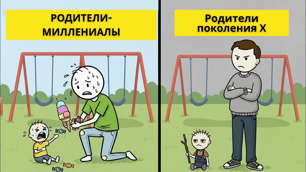 Почему поколение X воспитывает своих детей совсем не так, как миллениалы объяснение от психолога