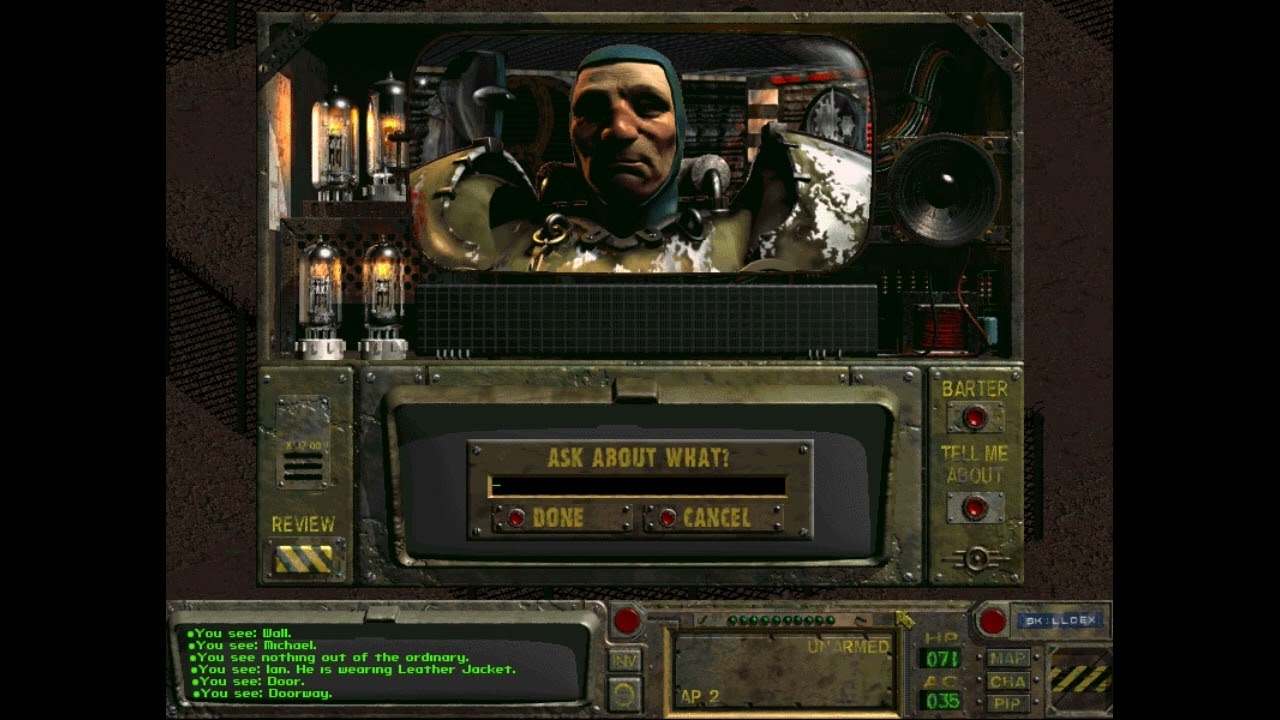 Knight Cabbot of the BOS [Fallout 1 Dialogue] #fallout #fo1 #bethesda