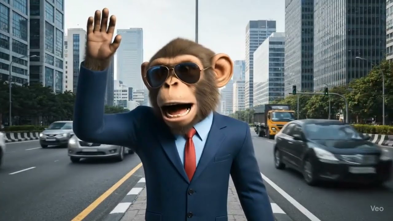 Funny monkey talking