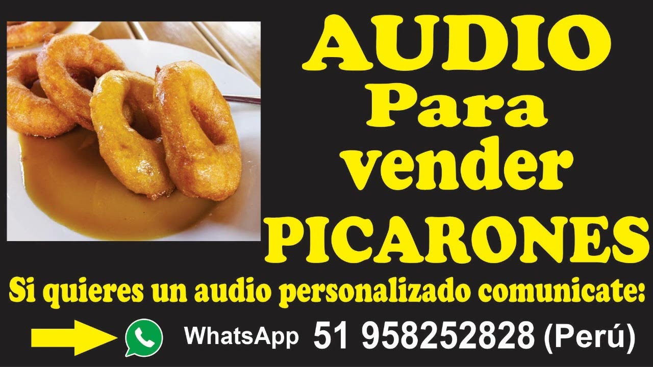 Audio para vender Picarones