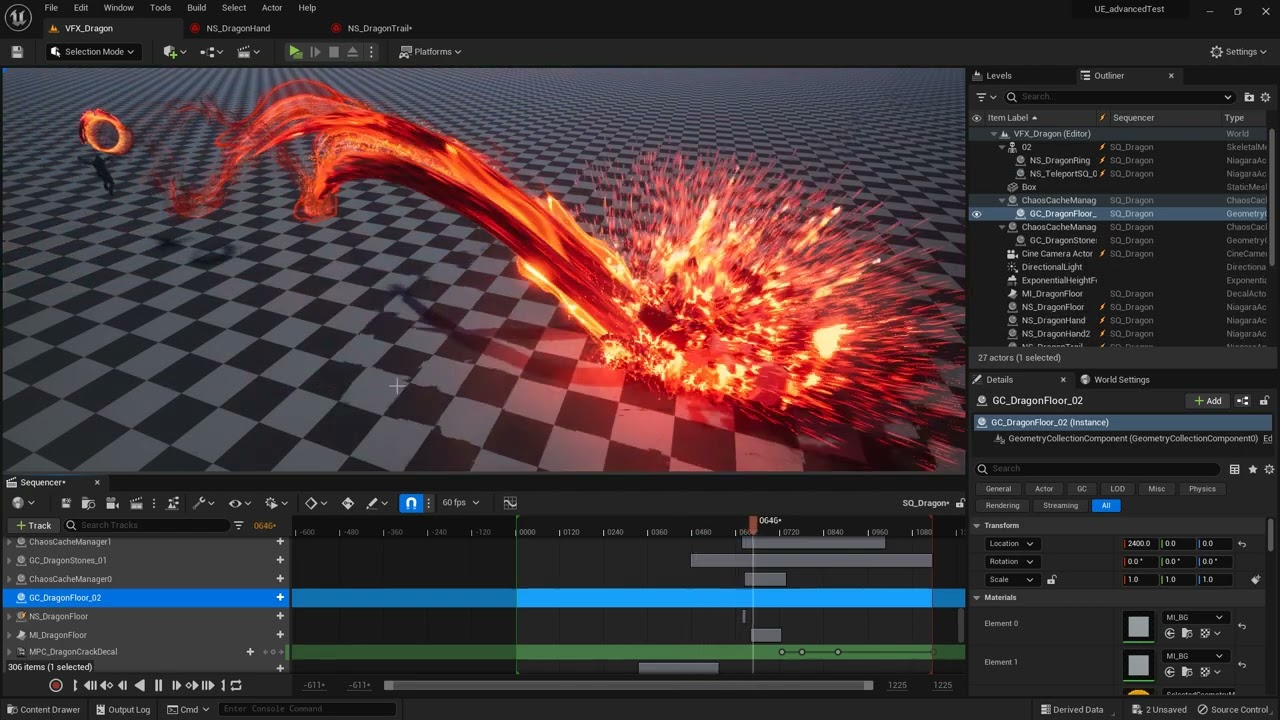 게임 이펙트 [summon dragon] Unreal Challenge: Spellar Performance -editor version-
