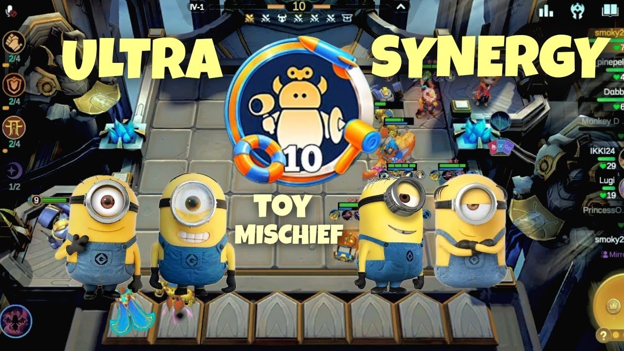 ULTRA SINERGI TOY MISCHIEF. MINION BERAKSI | MAGIC CHESS GOGO #12