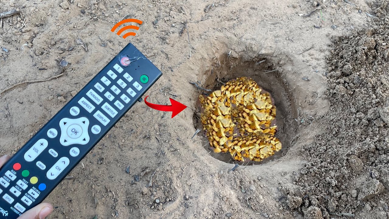 I Turn TV Remote Control into a Gold and Metal detector, Amazing