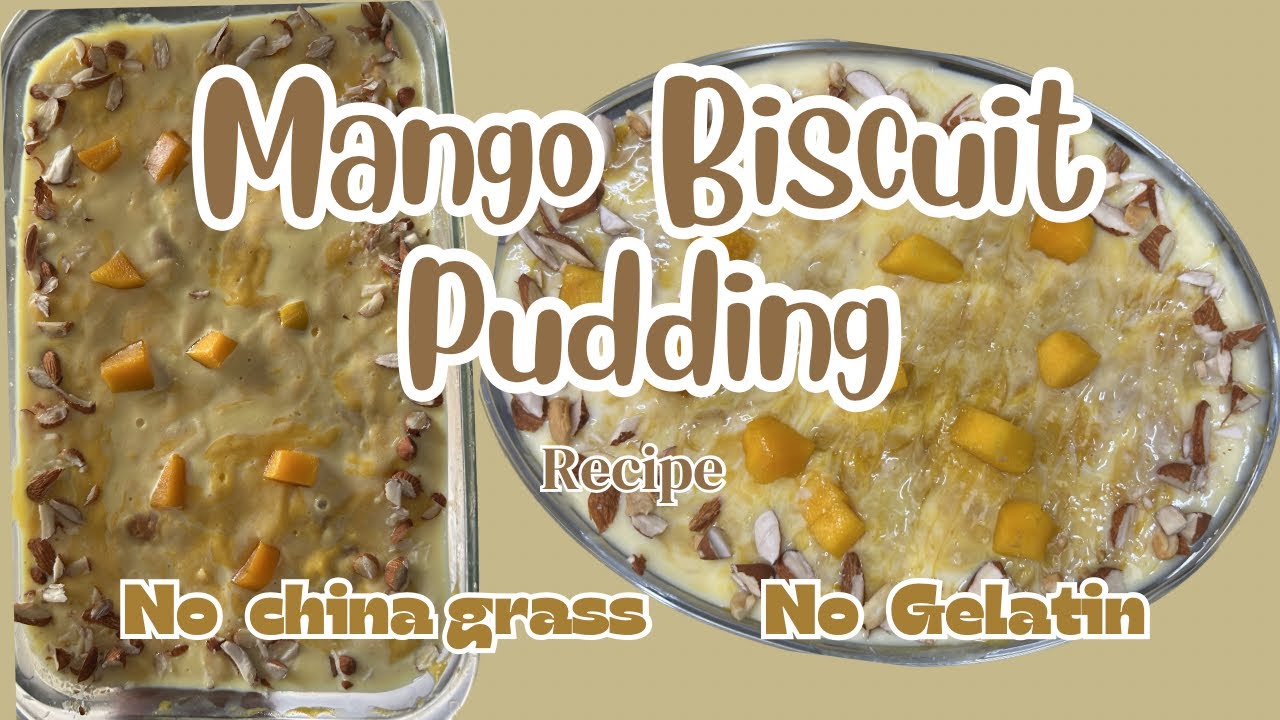Mango Biscuit Pudding Recipe 🥭🍪🍮| Recipe video #malayalam #mangopuddingrecipe