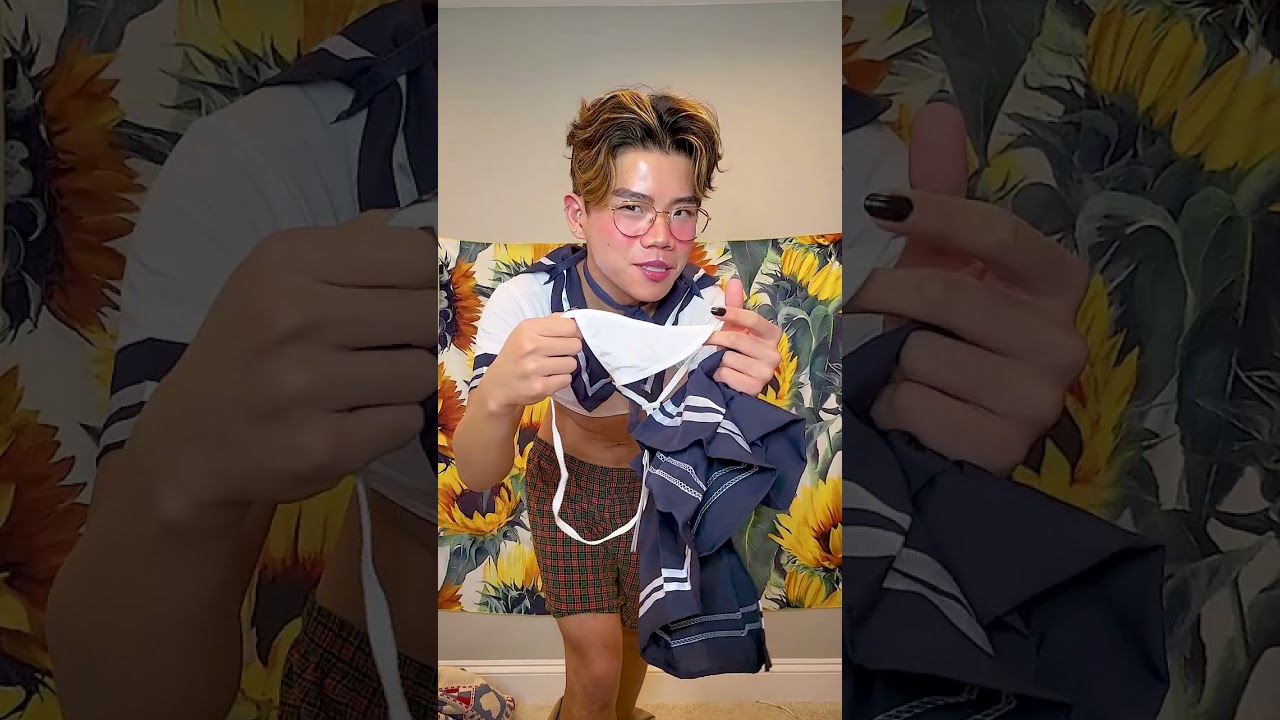 trying on a 