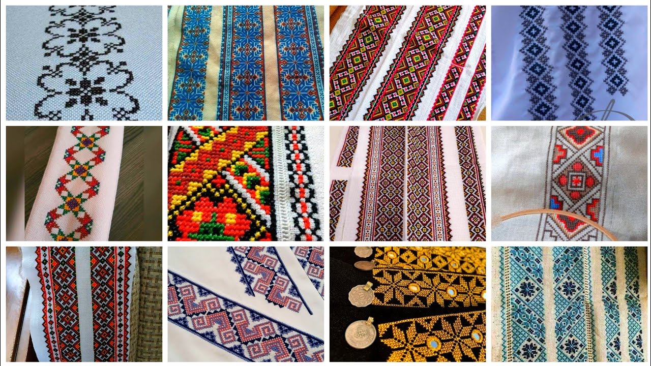 طرح های جدید و فوق العاده عالی گراف برای مانتو و یخن great designs of graph embroidery for ideas