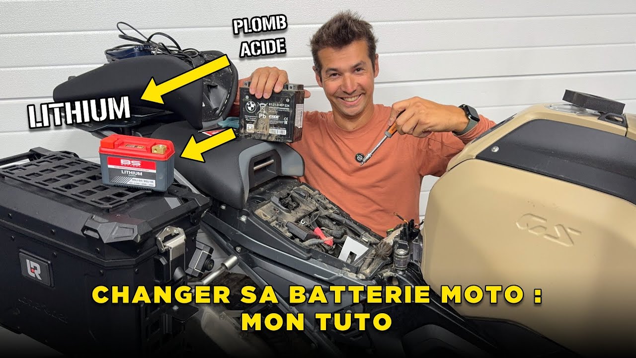 Monter une BATTERIE LITHIUM sur sa MOTO : mon tuto sur la BMW R1300GSA