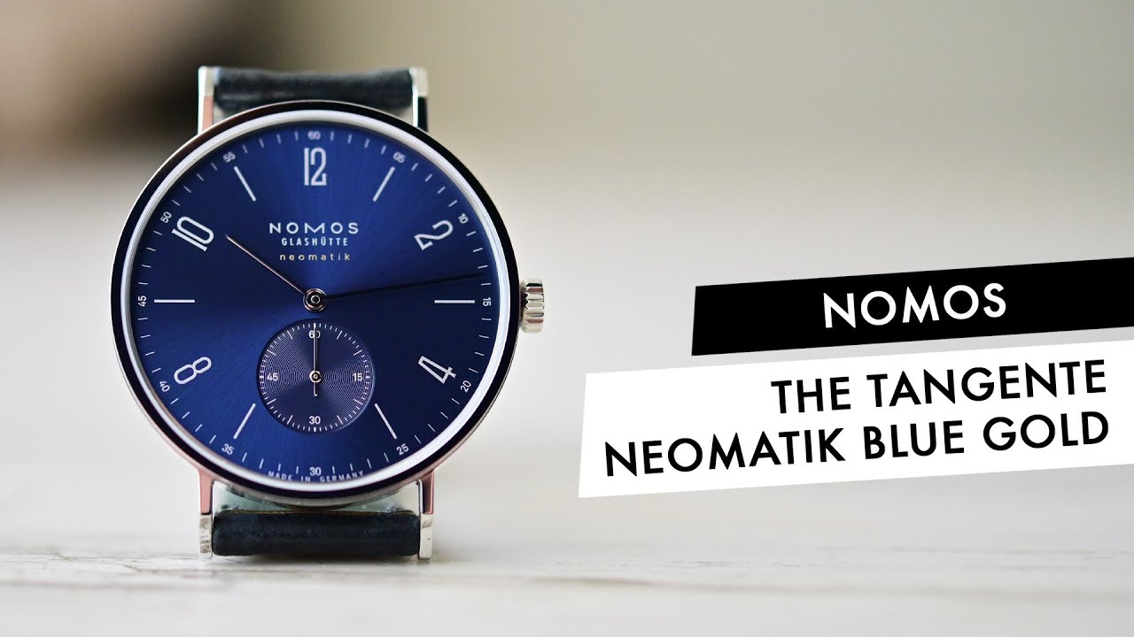 ОБЗОР: Новые часы Nomos Tangente Neomatik Blue Gold и история часов Tangente