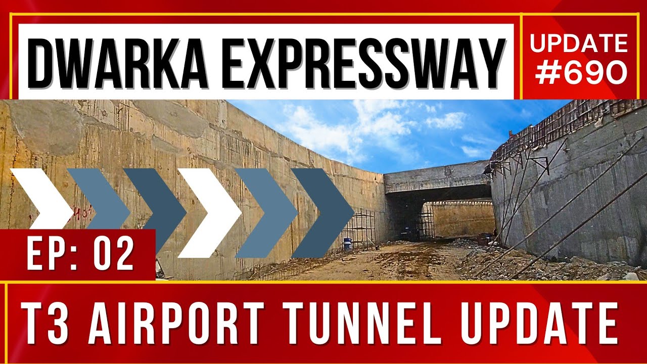 Dwarka Expressway: T3 Airport Tunnel Entry & Exit along NH48  ☎️ 9810101017
