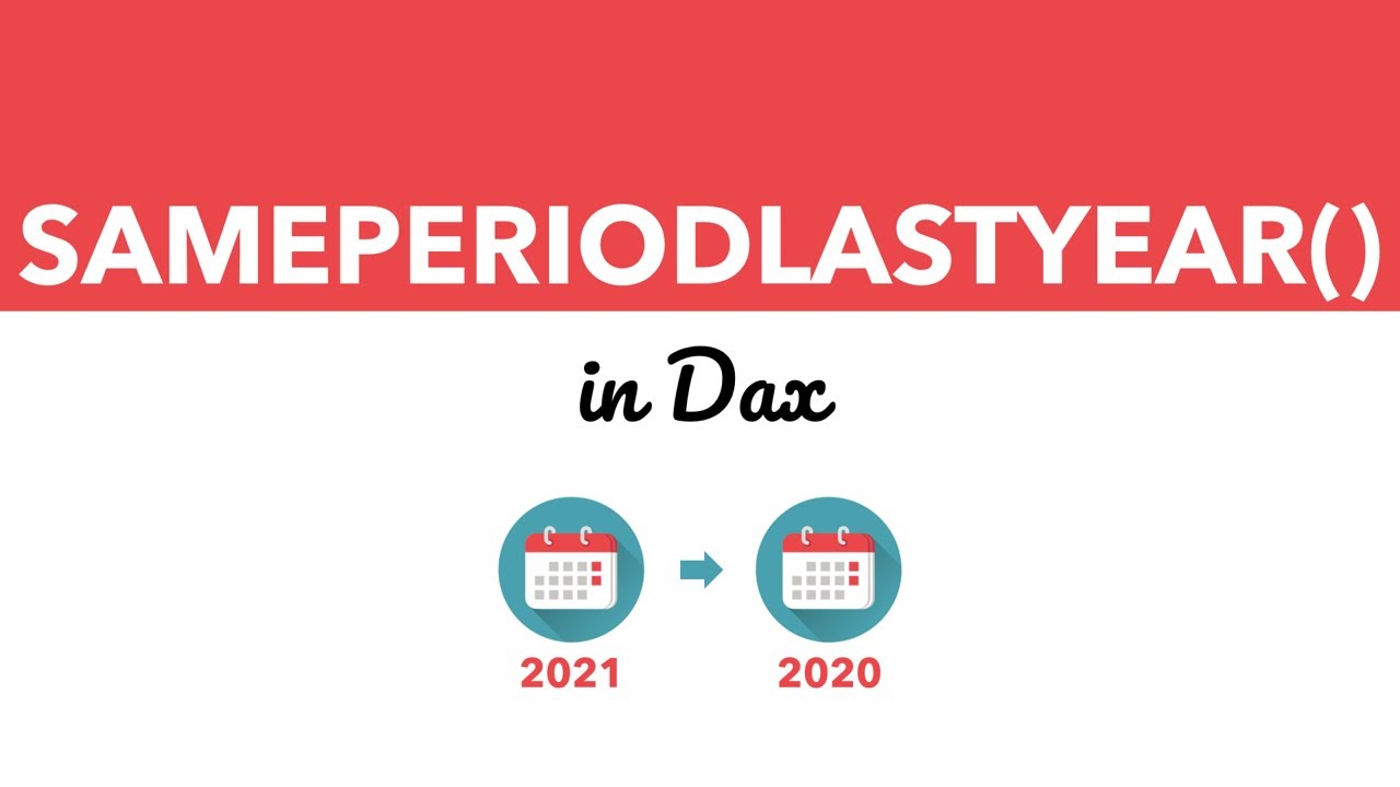 DAX Function - SAMEPERIODLASTYEAR