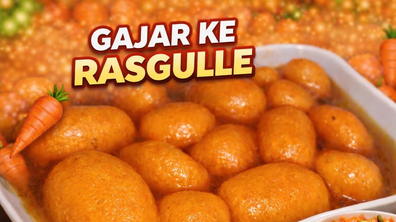 Classic Gajar Dessert 🥕 || Gajar ke rasgulle - Few ingredients, quick process 🤤🔥