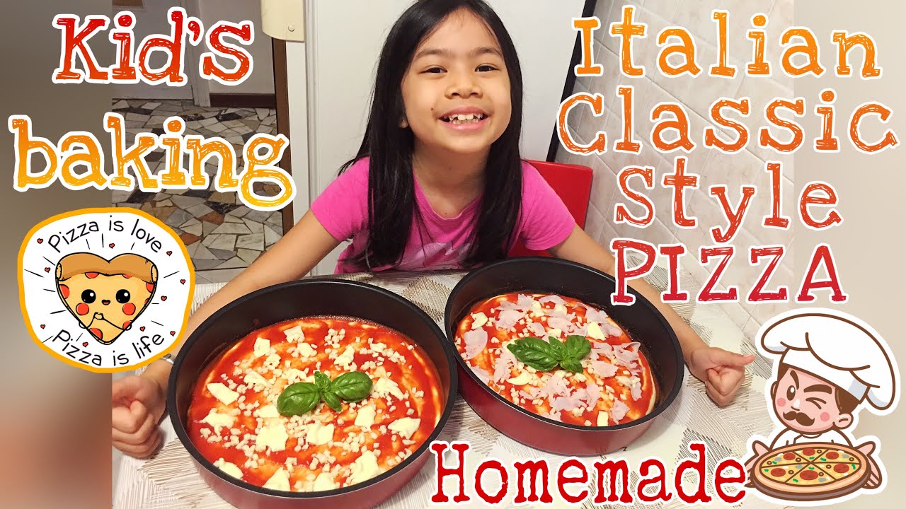Kid’s baking Pizza | Pizza fatta in Casa | Italian Classic style Homemade Pizza | Easy to make Pizza