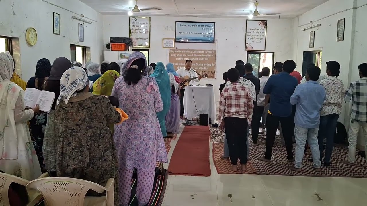 Worship service at Bethany Palghar. 