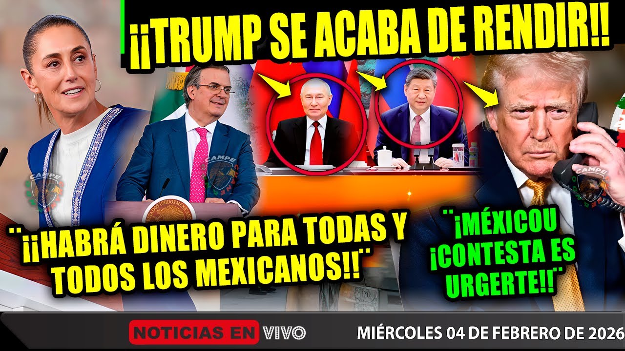 ACABA DE PASAR! TRUMP SE RINDE ANTE MÉXICO ¡PORQUE CHINA Y RUSIA HICIERON ESTO! CLAUDIA SHEINBAUM