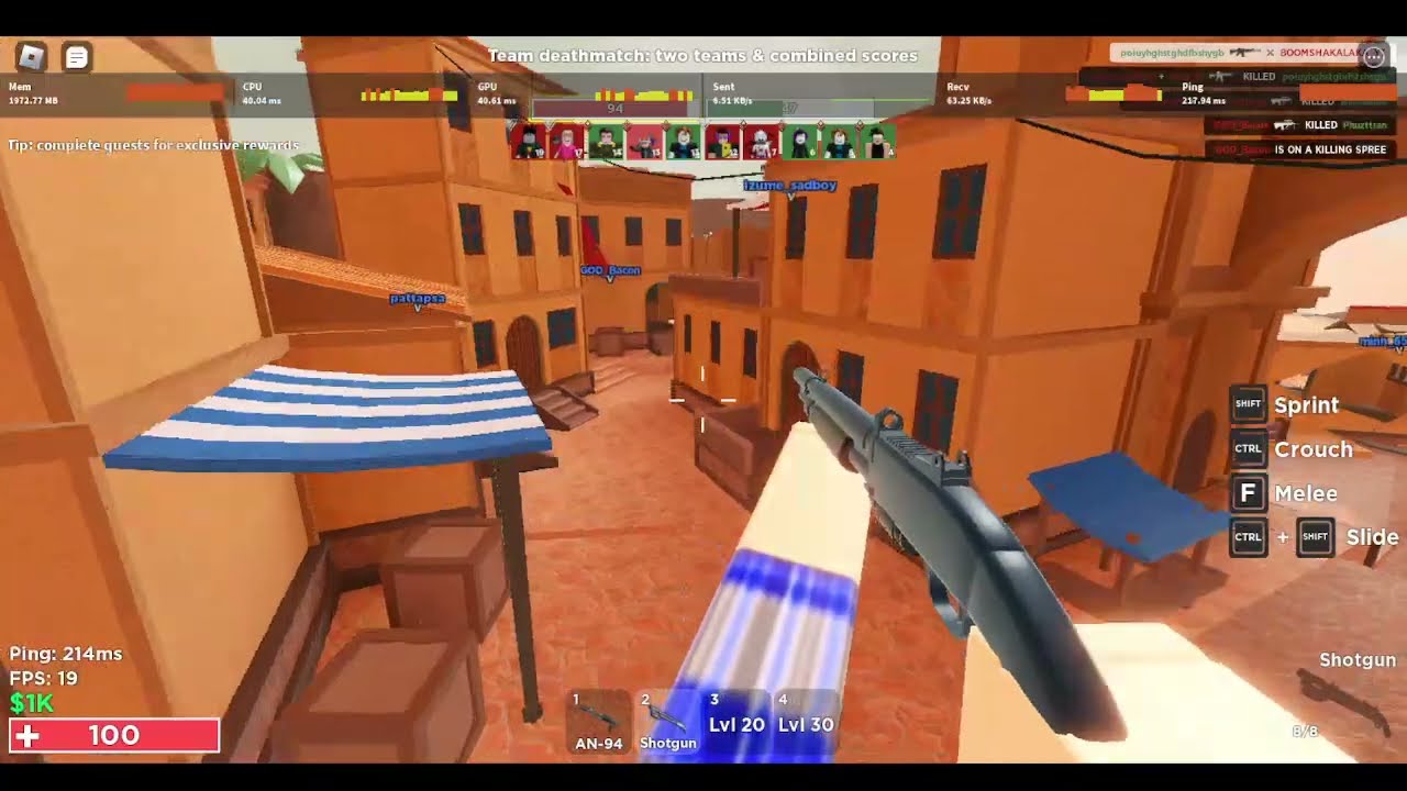 Aimblox Gameplay BY A NOOB. 